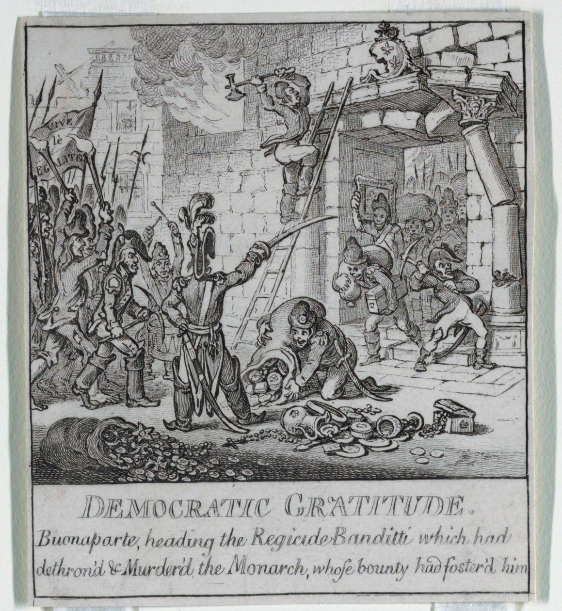 "Democracia, ou um Esboço de de James Gillray