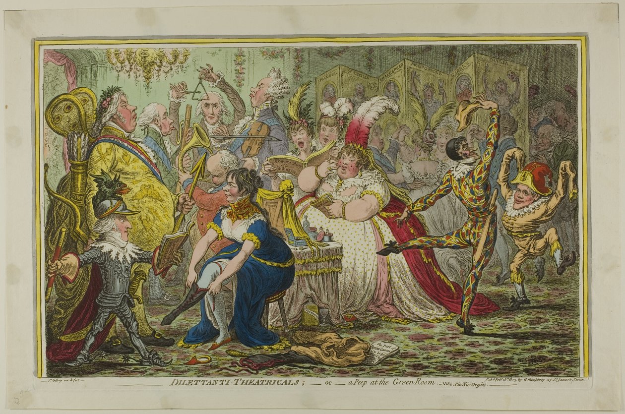 Amadores-Teatrais de James Gillray