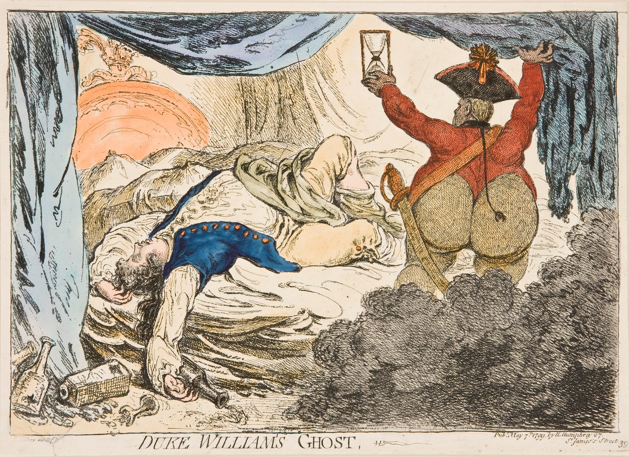 O fantasma do Duque Guilherme de James Gillray