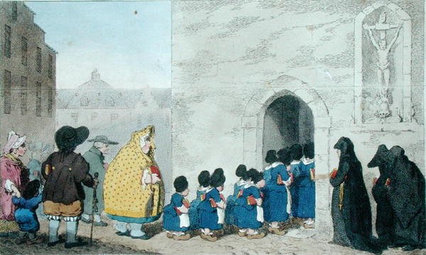 Flemish Characters, publicado por G. Gillray em 1793 (gravura colorida à mão) de James Gillray