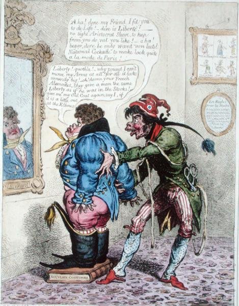 Taylor francês que combina John Bull com um 