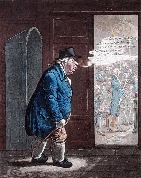 Hope, publicado por Hannah Humphrey em 1802 (gravura à mão colorida) (ver 191205) de James Gillray