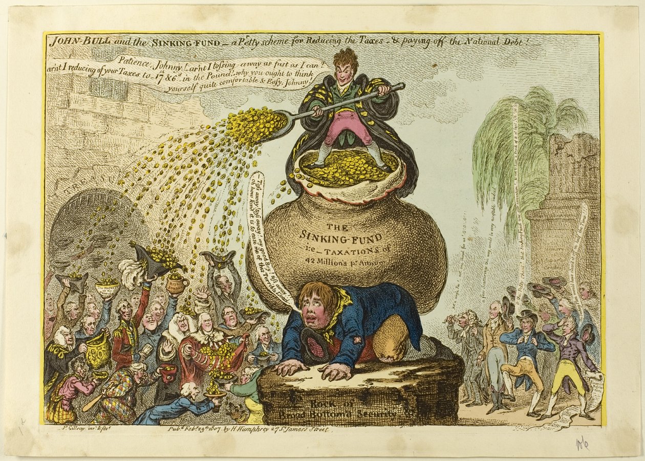 John Bull e o Sinking-Fund de James Gillray