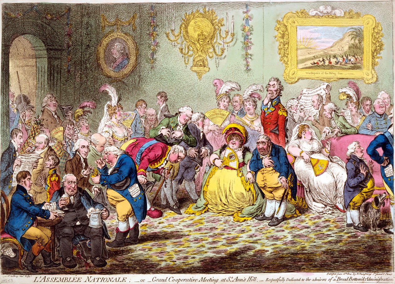 A Assembleia Nacional, 1804. de James Gillray