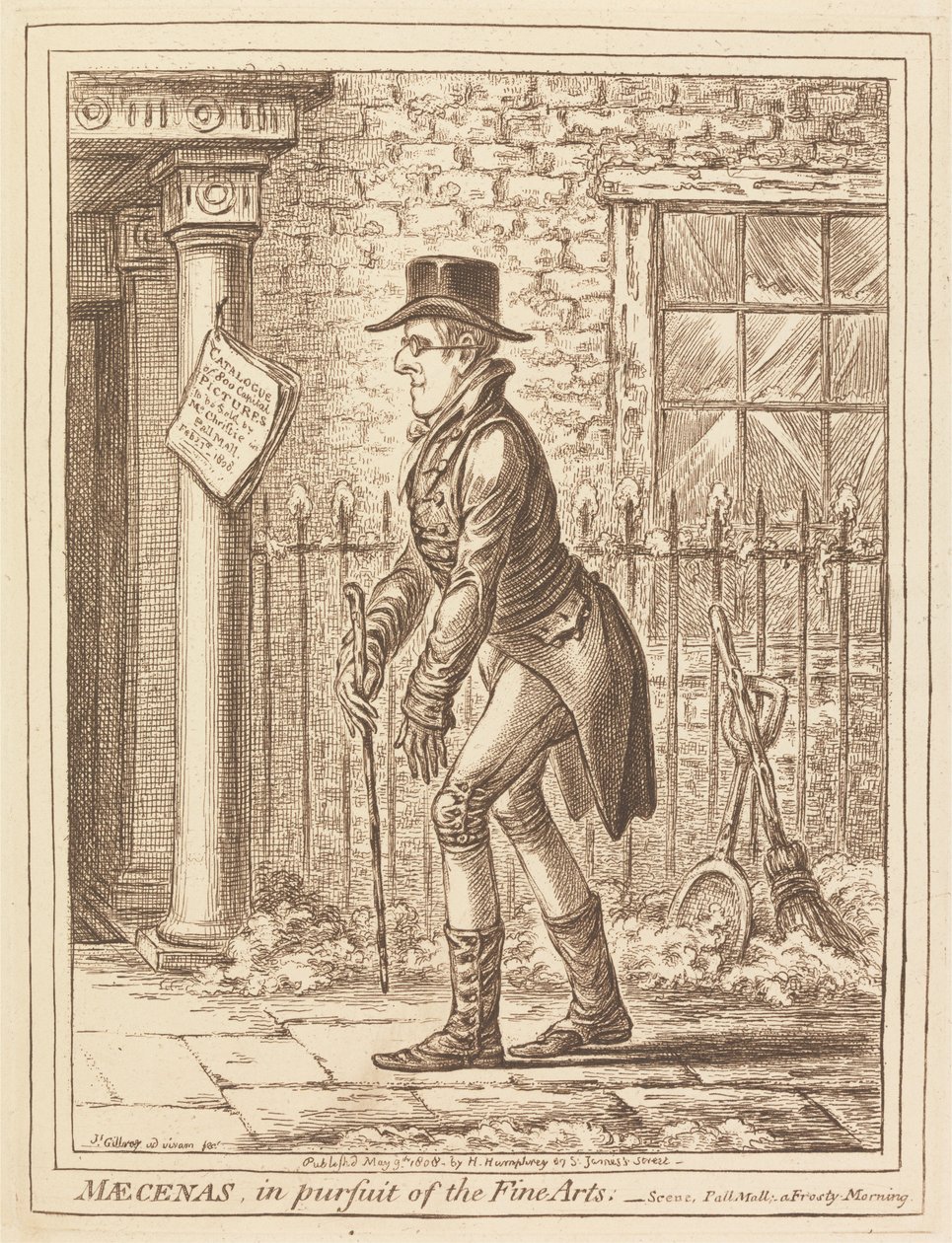Mecenas, em busca das Belas Artes de James Gillray