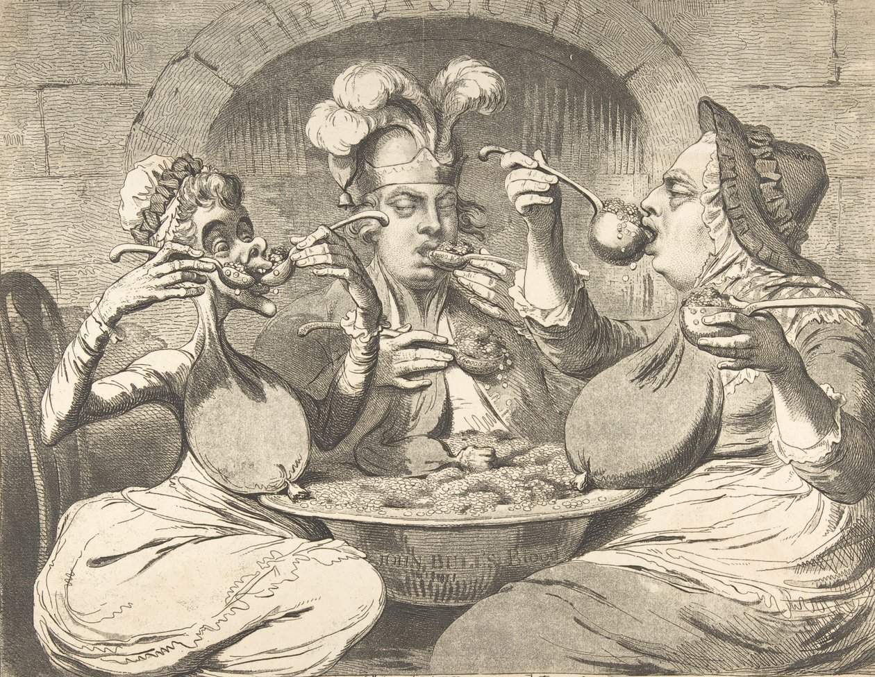 Craws monstruosos em uma festa da nova coalizão, 29 de maio de 1787., 29 de maio de 1787. de James Gillray
