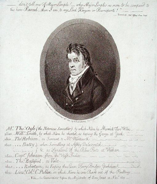 Sr. Thomas Ogle, publicado por Hannah Humphrey em 1801 (gravura) de James Gillray