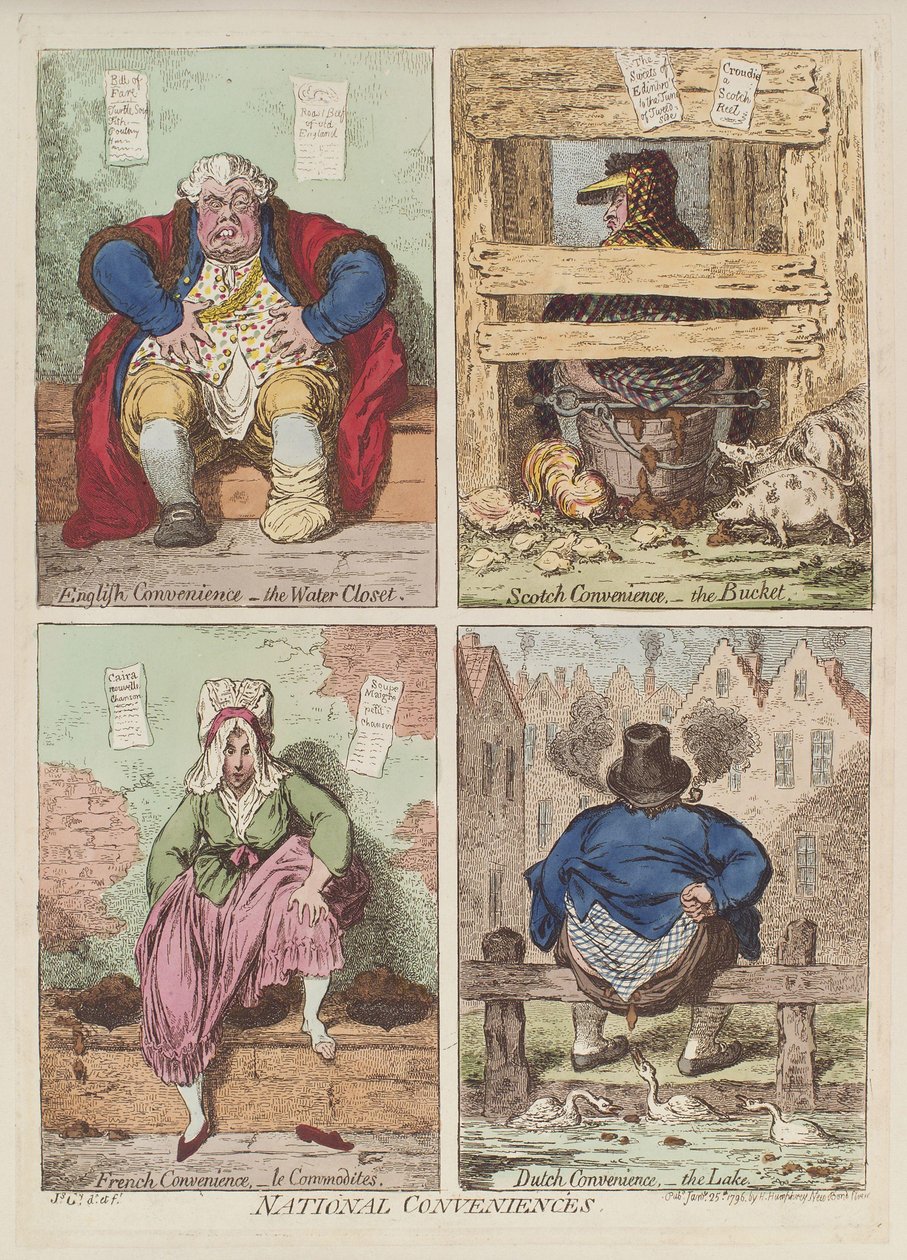 Conveniências nacionais, 1769 de James Gillray
