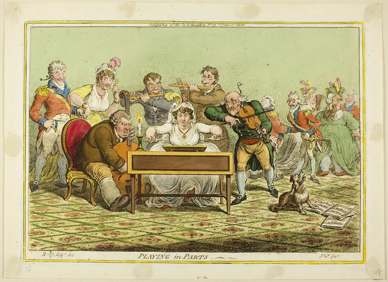 Jogar em partes de James Gillray