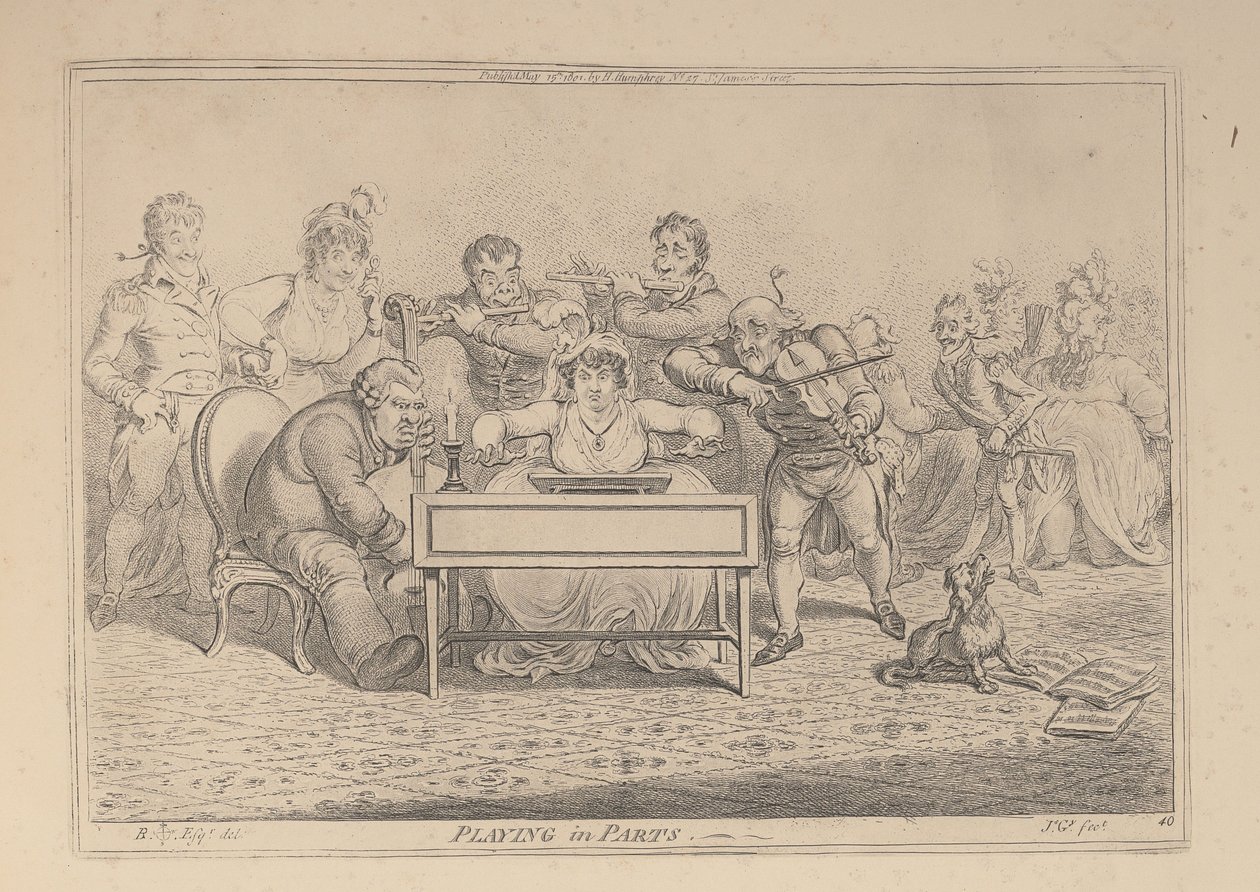Jogar por partes de James Gillray