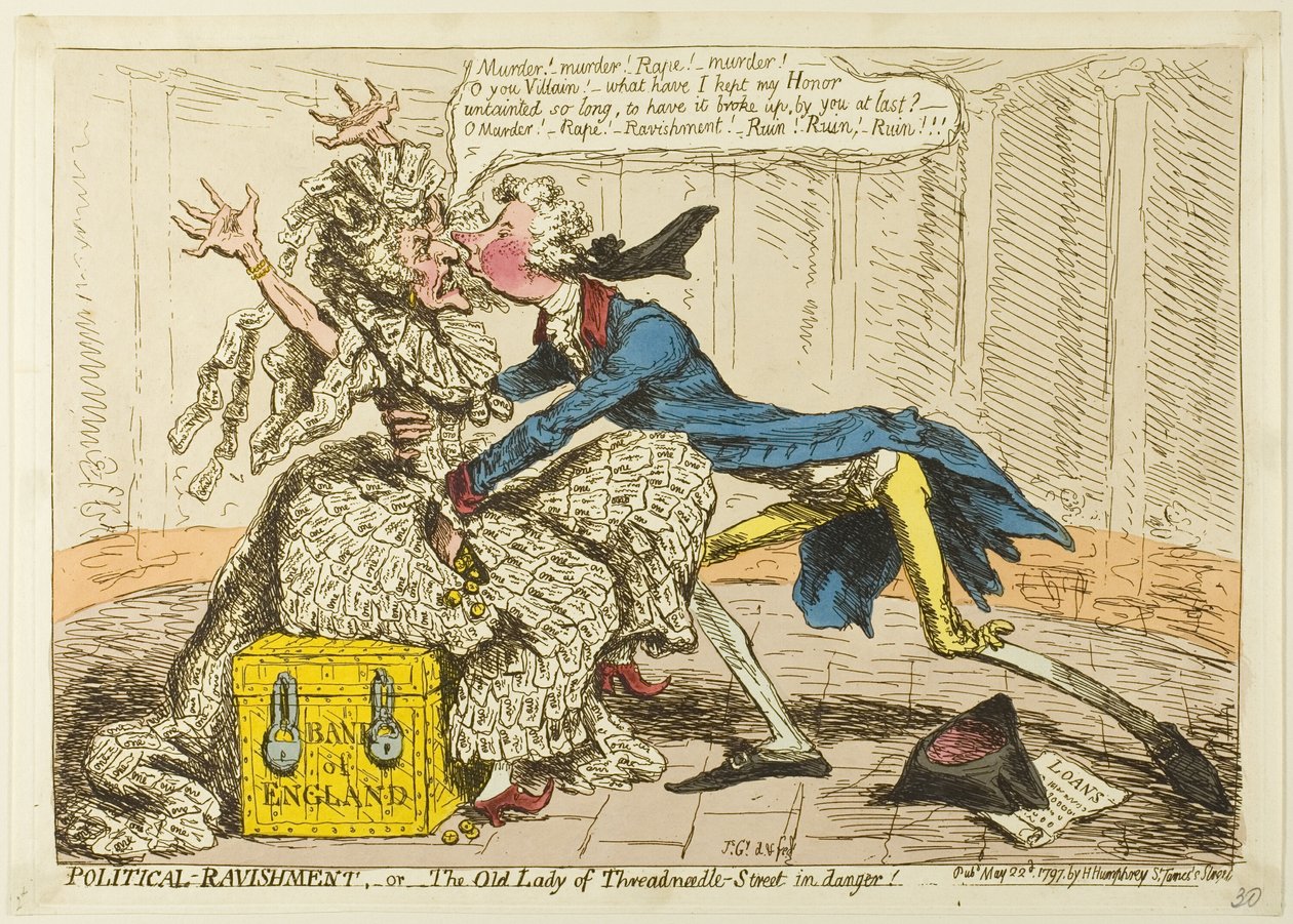 Política-Ravishment de James Gillray