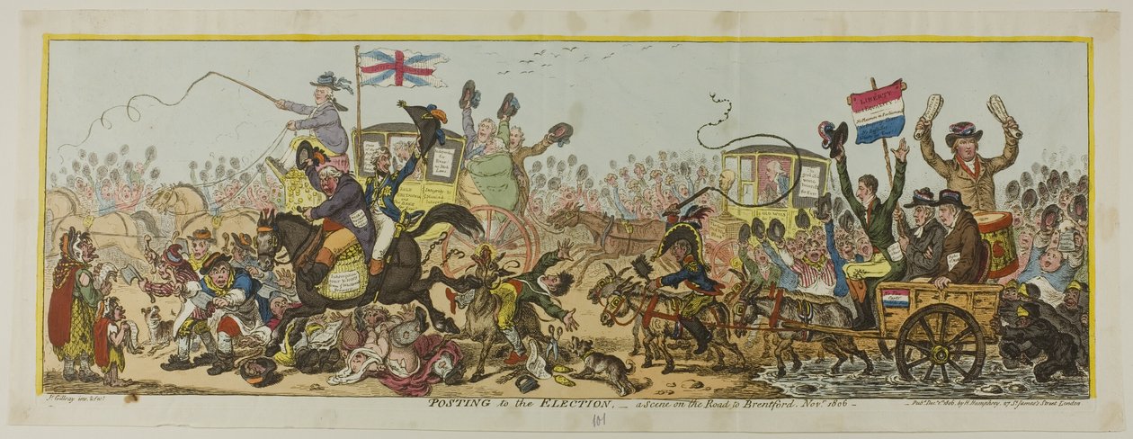 Lançamento à eleição de James Gillray