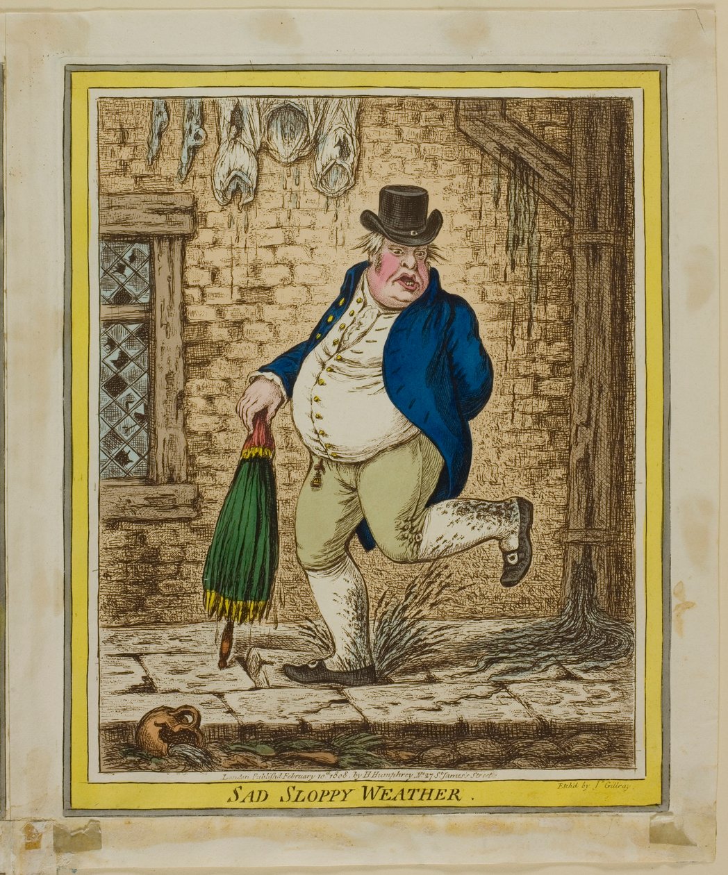 Tempo desleixado triste de James Gillray