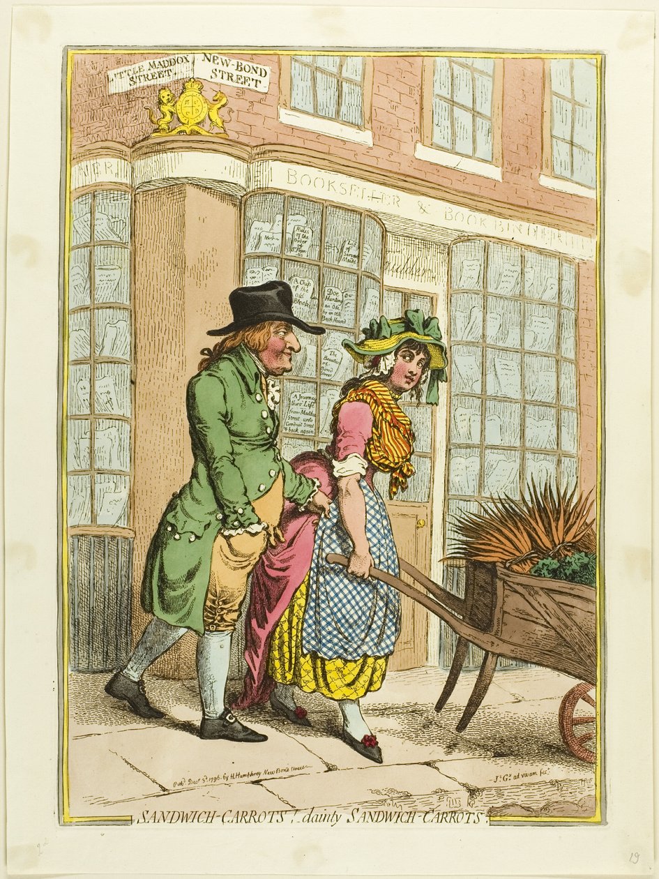 Sanduíche de cenoura - Sanduíche de cenoura deliciosa de James Gillray