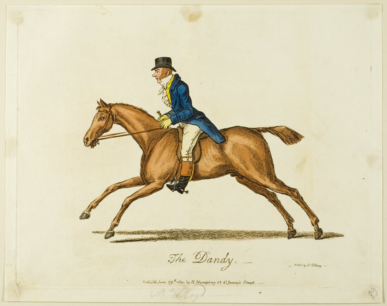 O Dandy de James Gillray