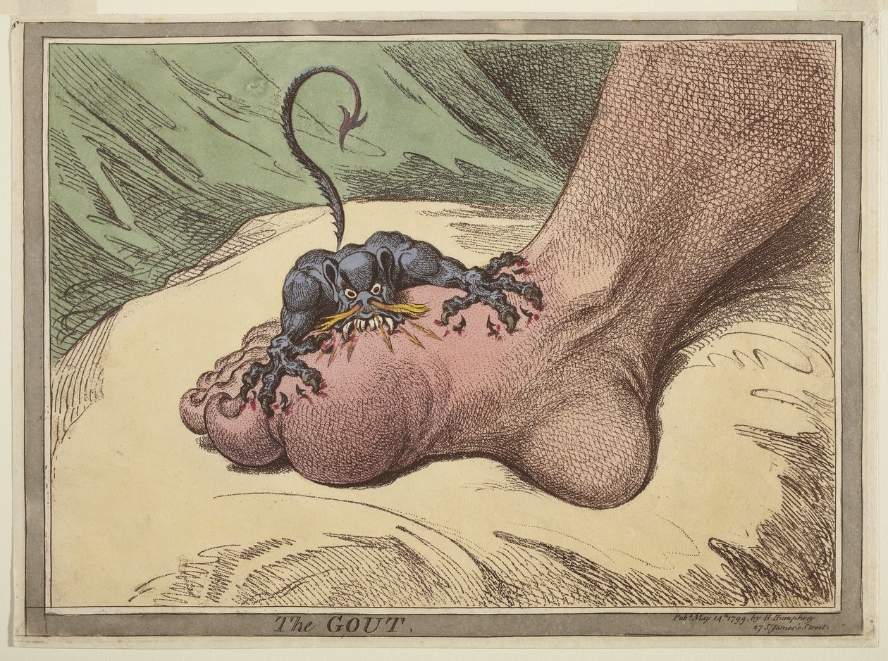 A gota de James Gillray