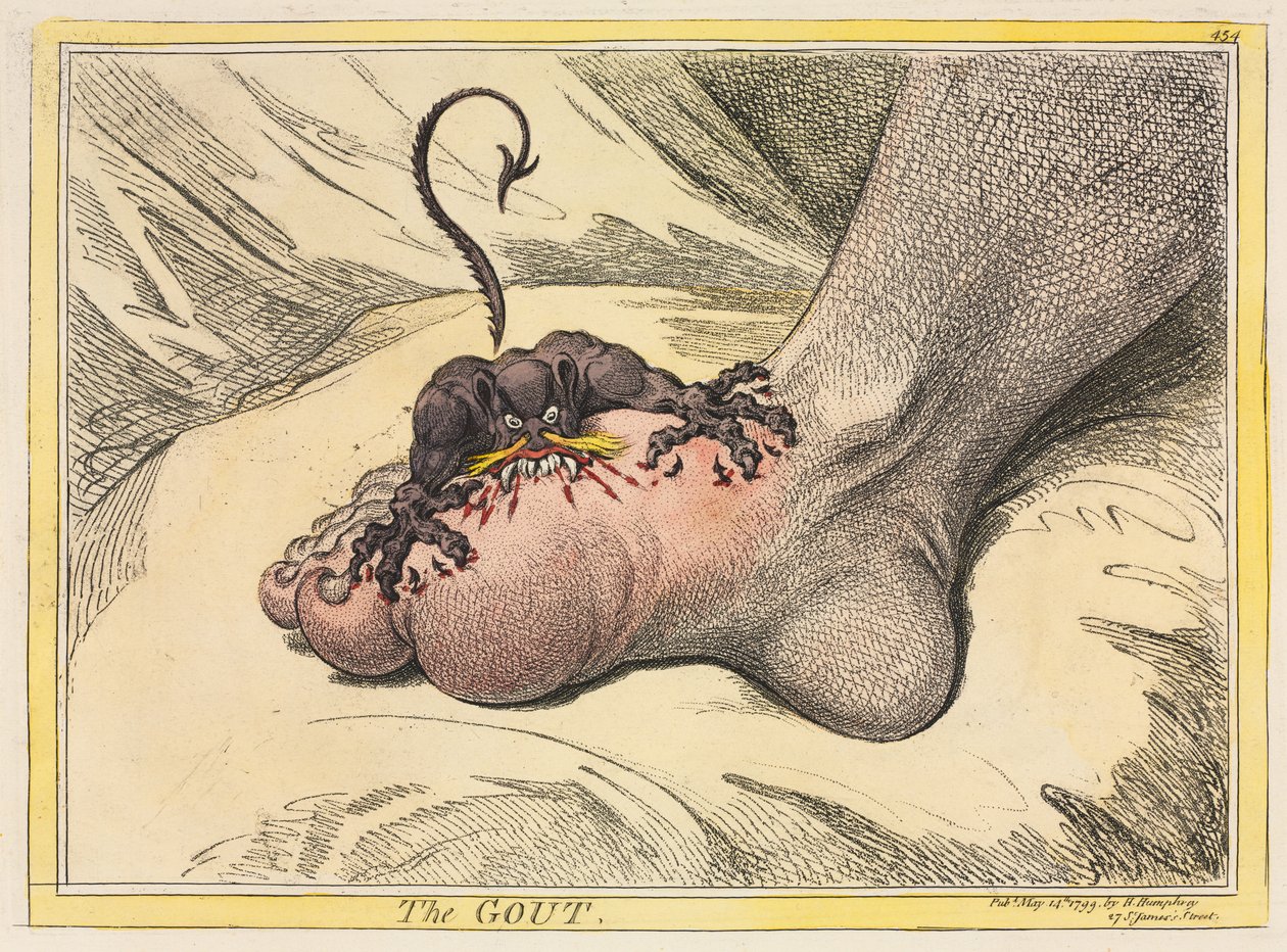 A gota de James Gillray