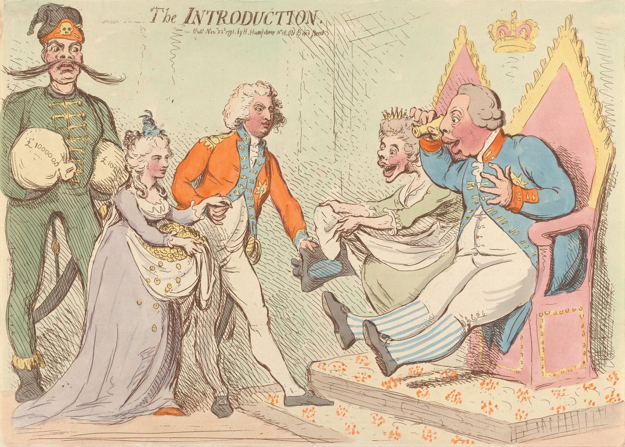 A Introdução de James Gillray