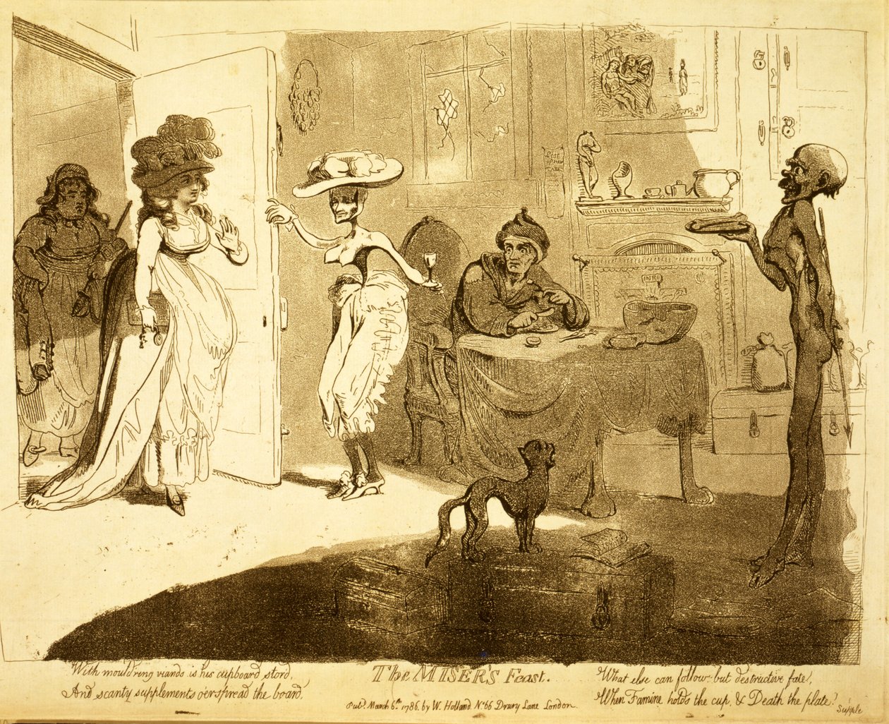 A Festa do Miser de James Gillray