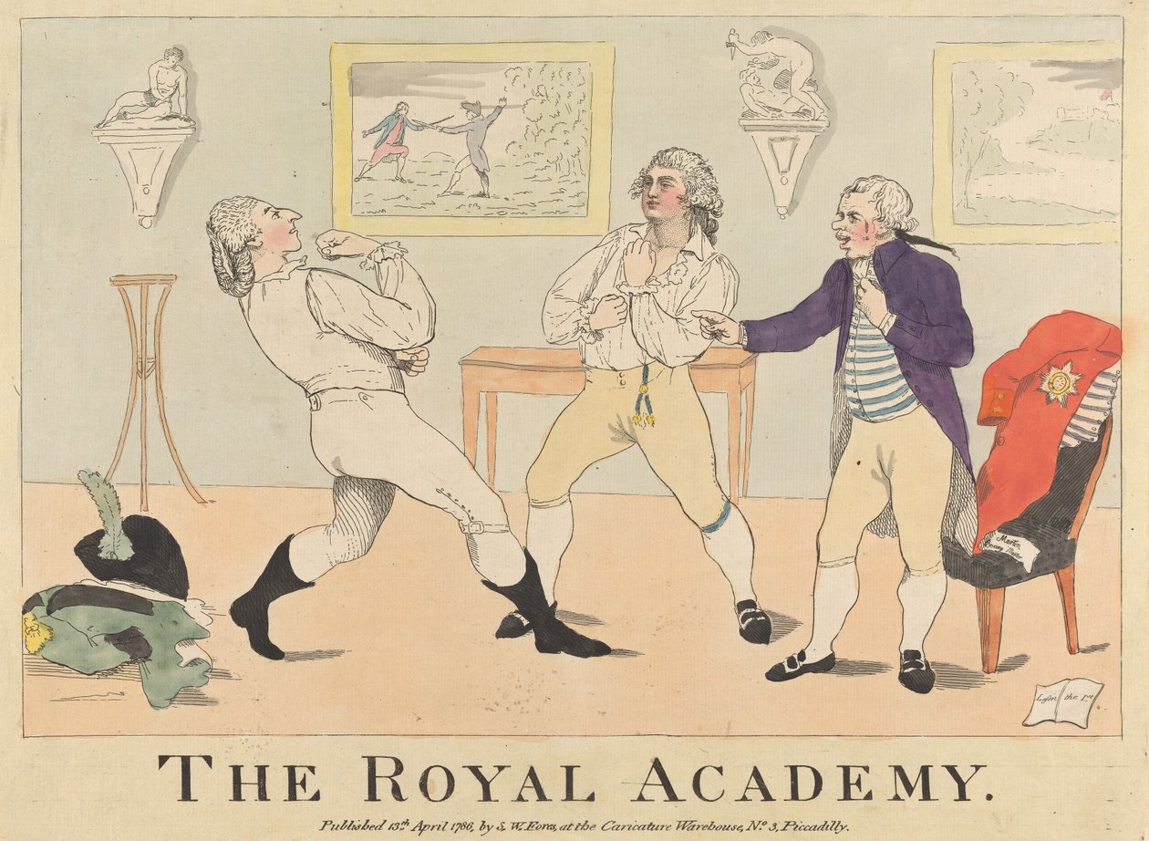 A Real Academia de James Gillray
