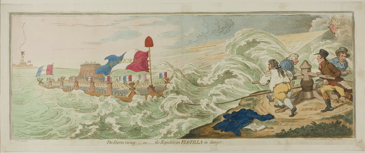 A tempestade que se levanta de James Gillray