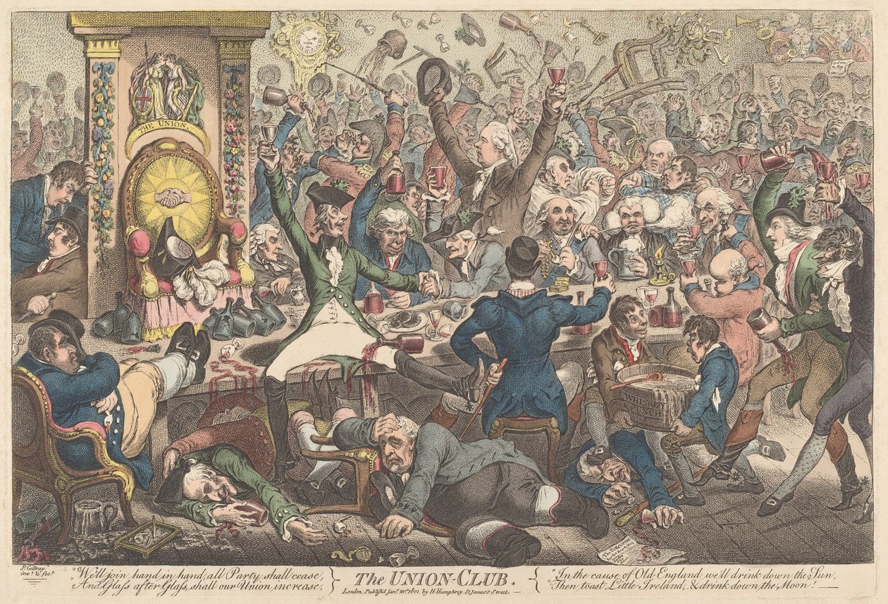 O Clube União de James Gillray