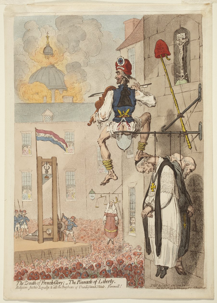 O zénite da glória francesa de James Gillray