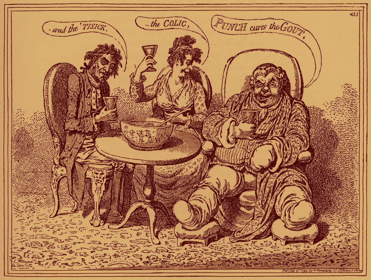 &39;A destruição da bebida forte&39; - caricatura de James Gillray