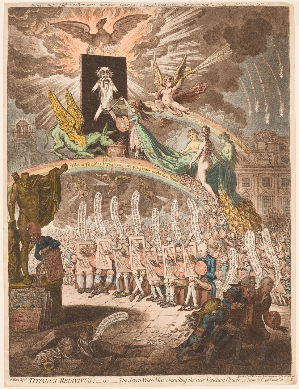 Reciclagem de Ticiano de James Gillray