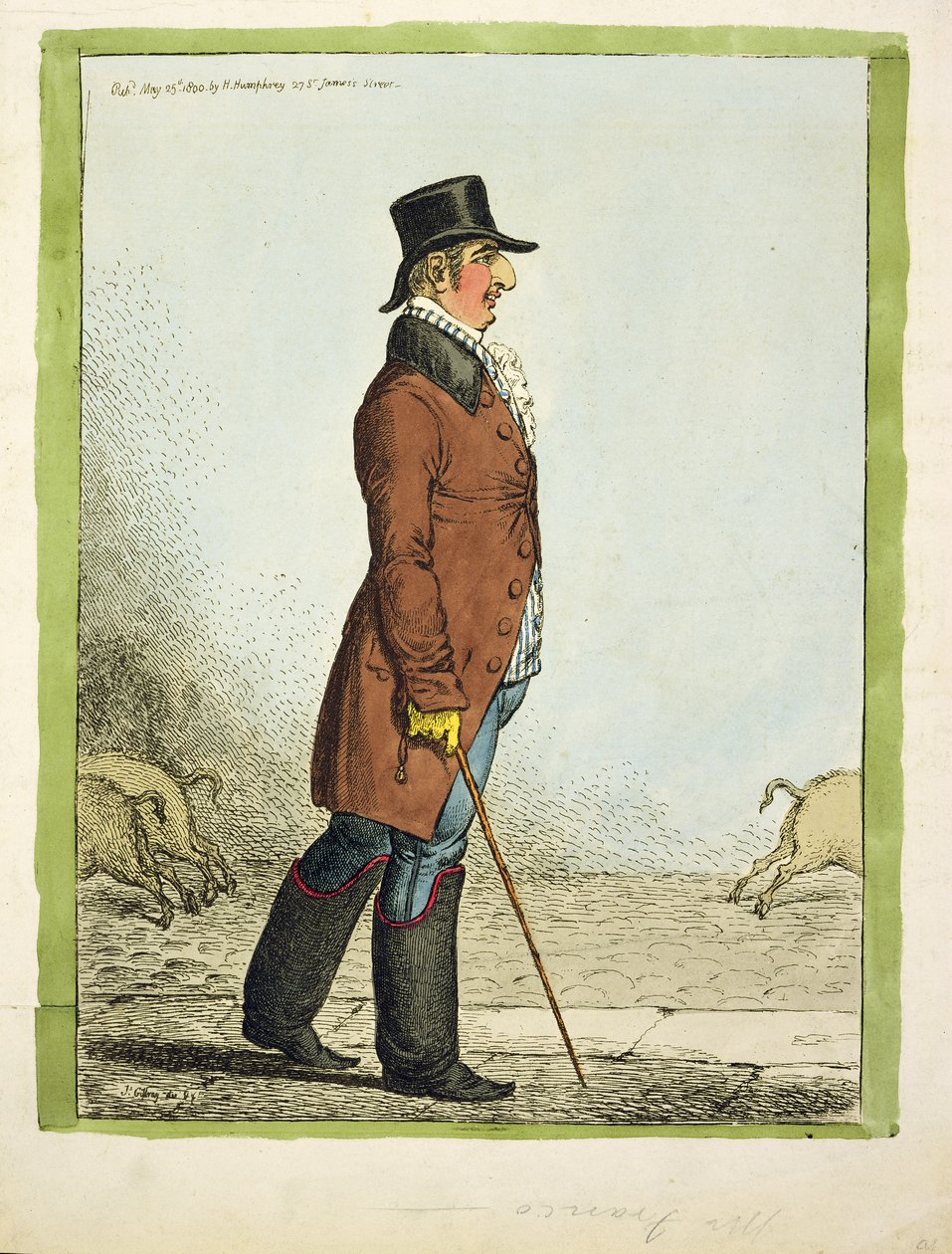 Sem título, publicado por Hannah Humphrey, 1800 de James Gillray
