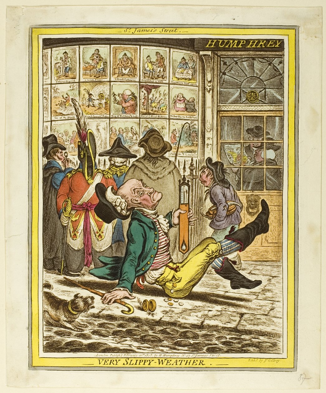Tempo muito escorregadio de James Gillray