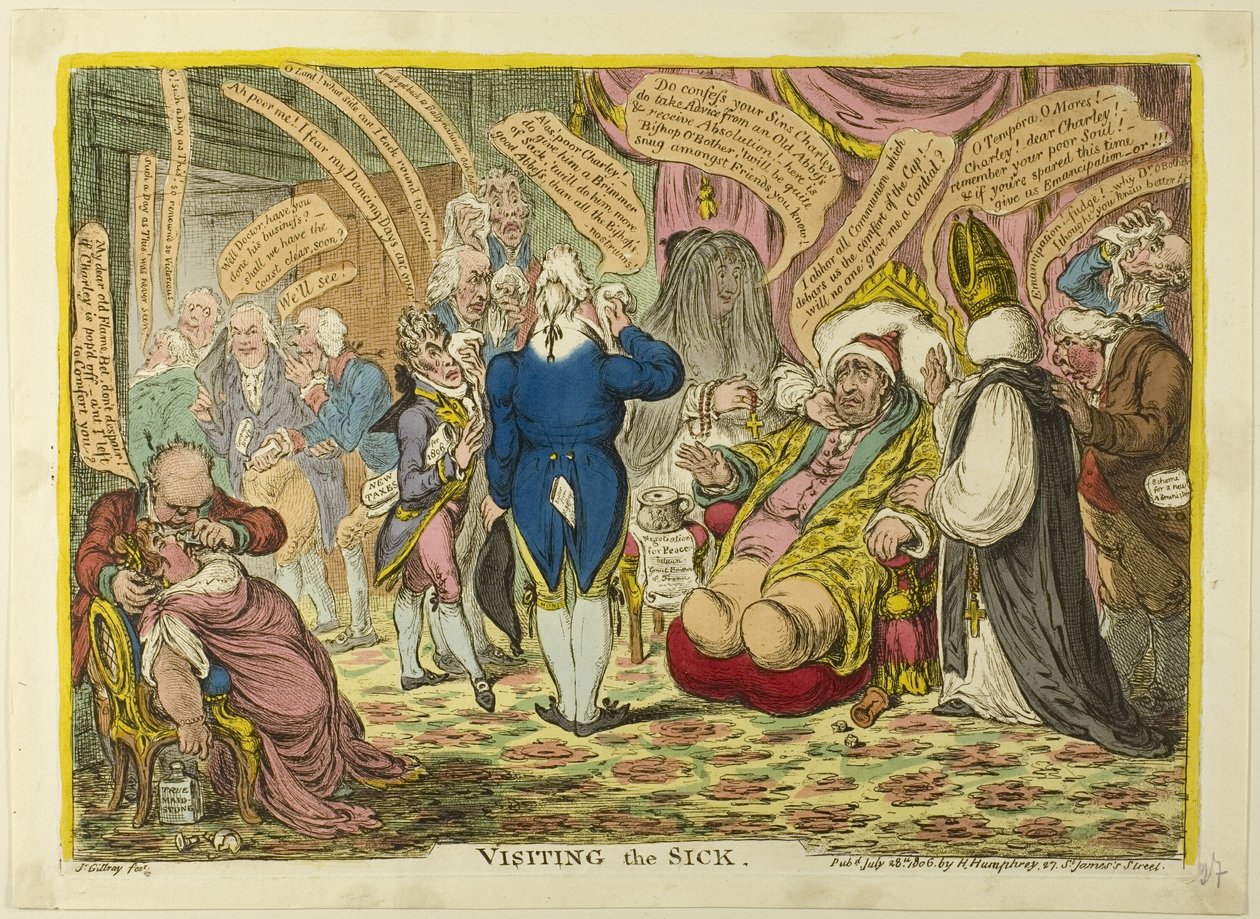 Visitar os doentes de James Gillray