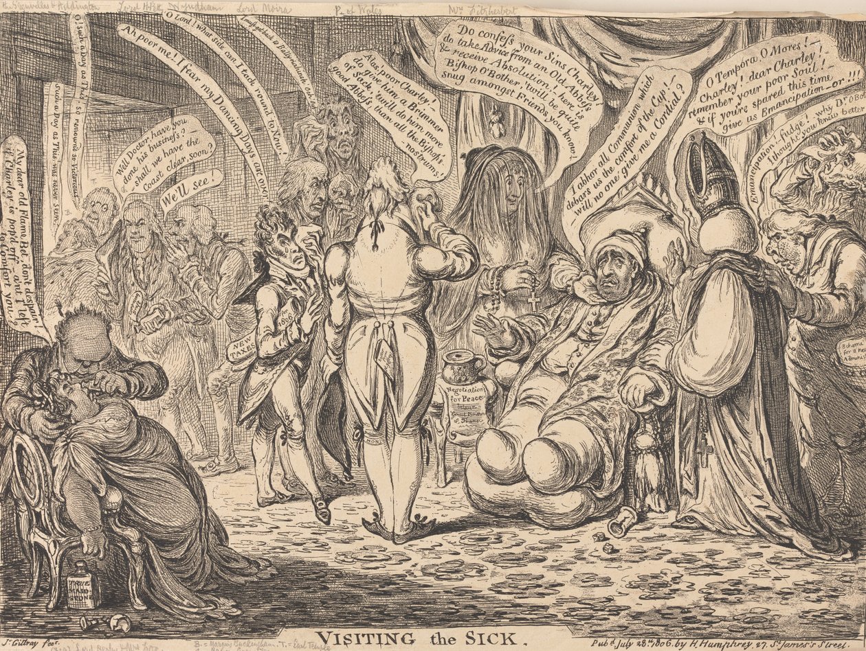 Visita aos doentes de James Gillray