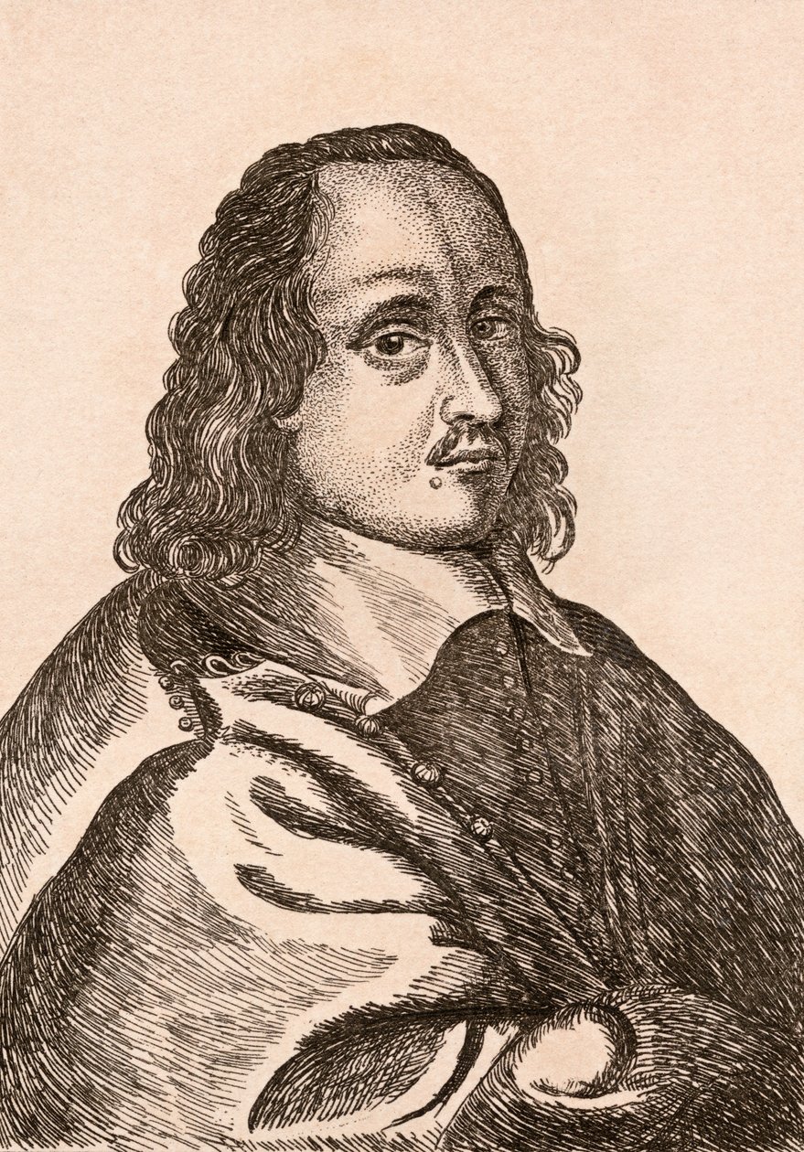 Hendrick van der Burch, ilustração de &39;75 retratos de pintores célebres de originais autênticos &39;, publicado em Londres, 1817 de James Girtin