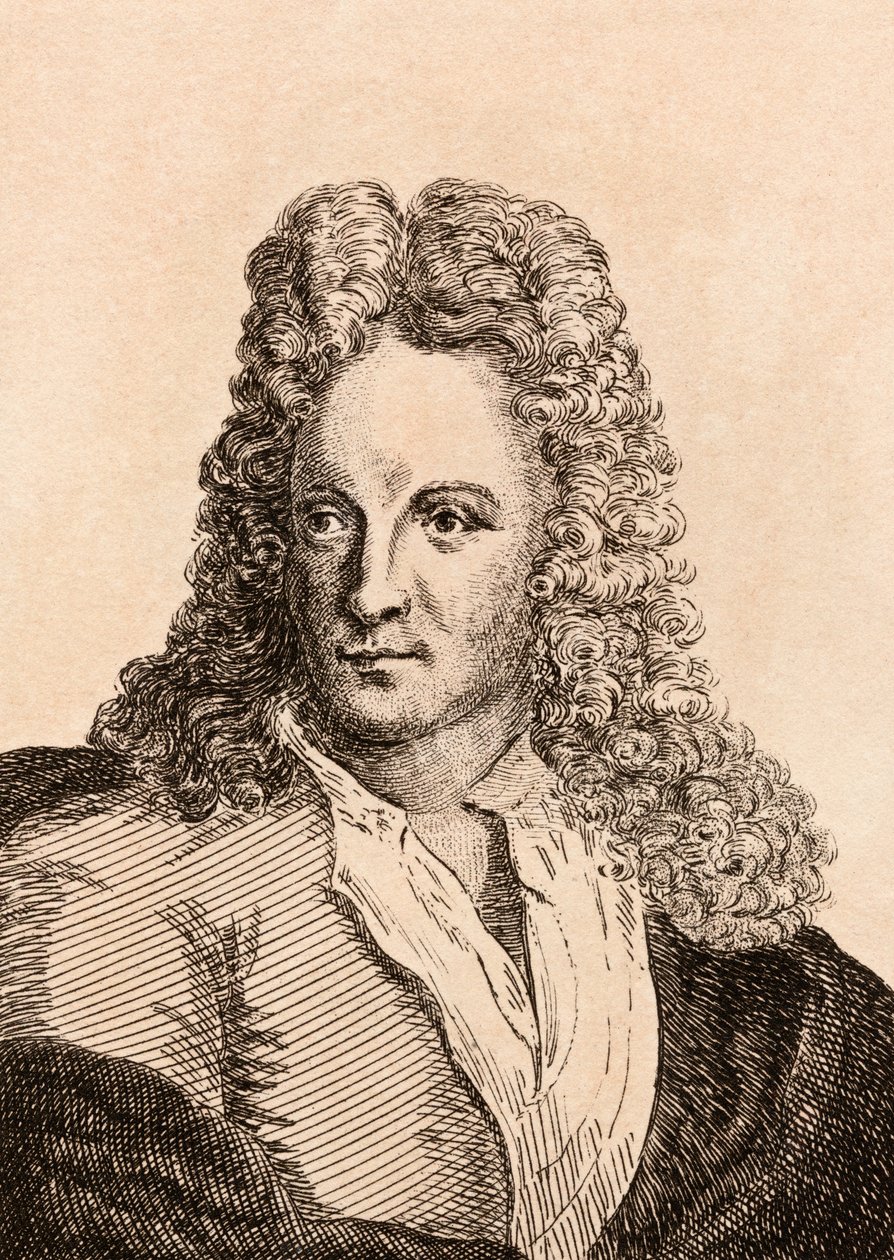 Jan van Huysum, ilustração de &39;75 retratos de pintores célebres de originais autênticos &39;, publicado em Londres, 1817 de James Girtin
