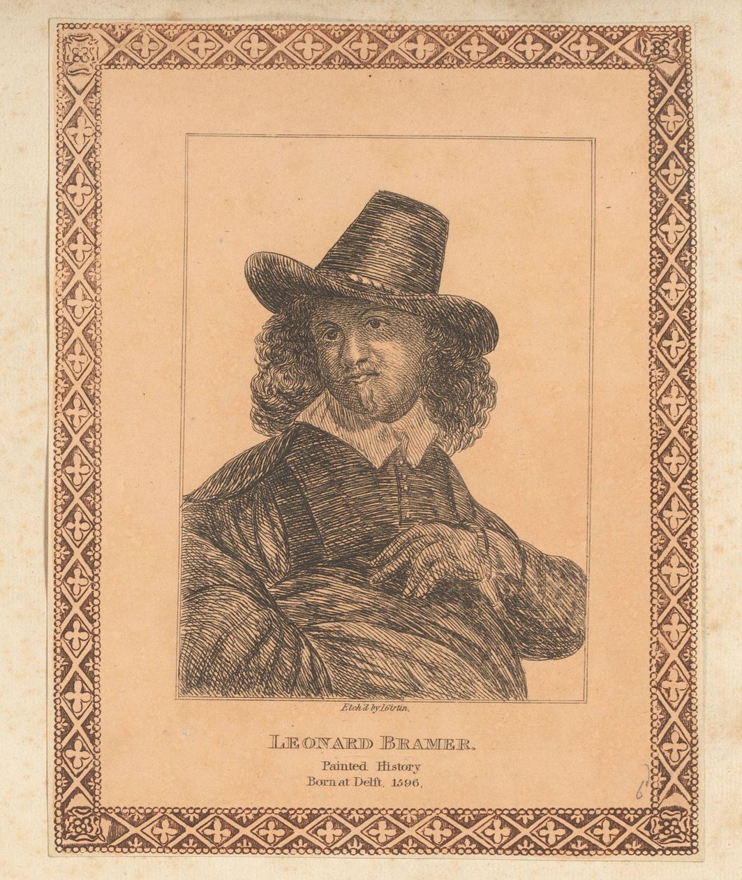 Retrato de Leonaert Bramer
Leonard Bramer (título sobre o objecto) de James Girtin