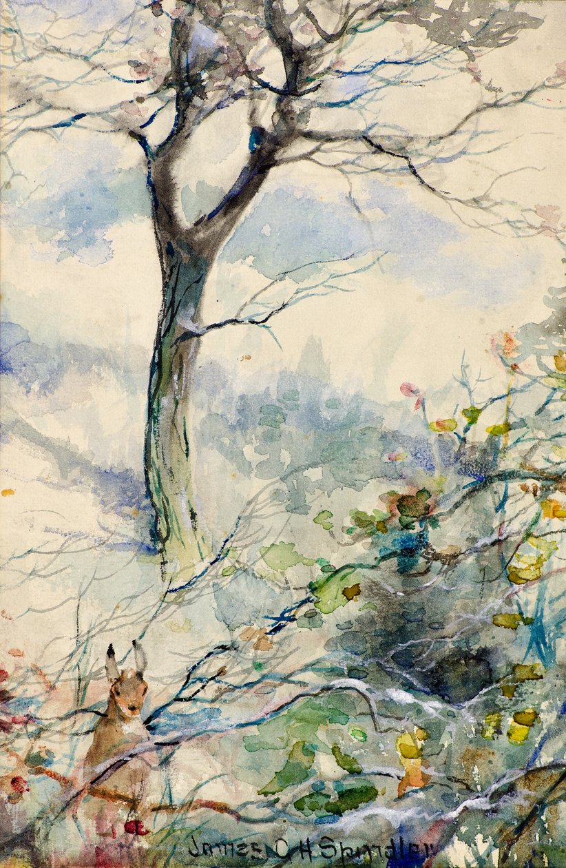 Outono (aquarela) de James Gustavus Hope Spindler