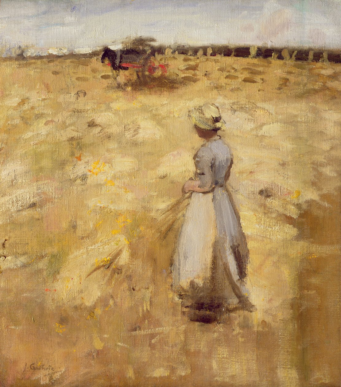 Trabalhadores de campo no Lothian, 1883 de James Guthrie