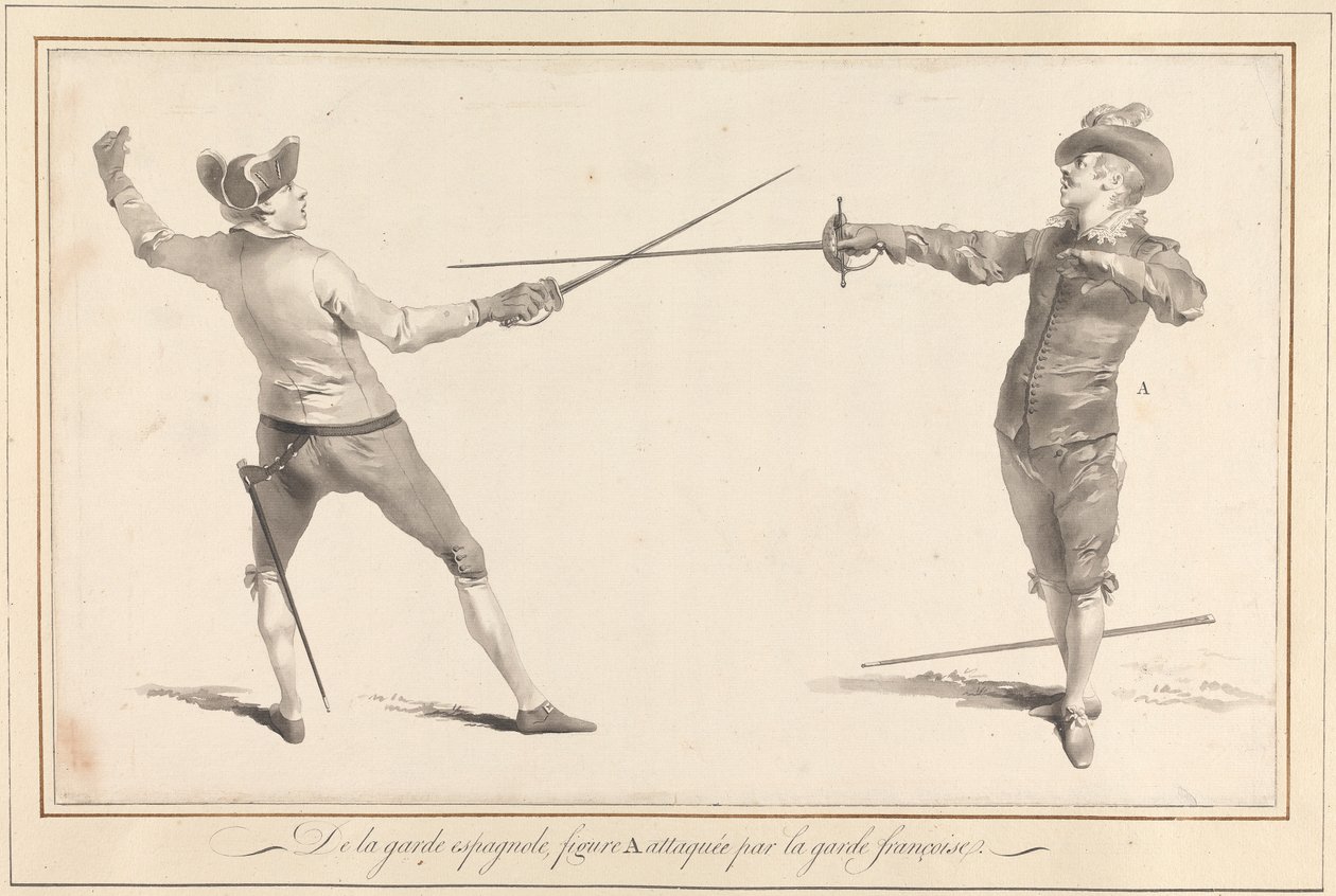 Da Guarda Espanhola, Figura A A Atacado pela Guarda Francesa de James Gwin
