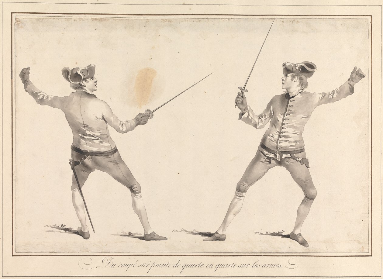 Du Coupé sur Pointe de Quarte en Quarte sur les Armes de James Gwin