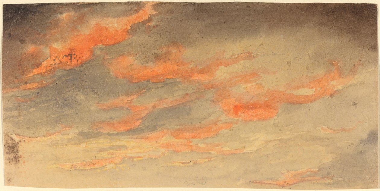 Nuvens ao pôr do sol de James Hamilton Shegogue