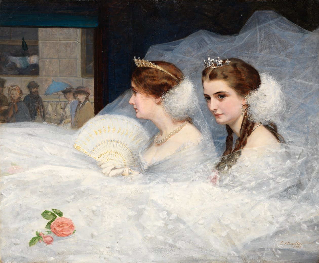 Indo para a sala de visitas, 1863 de James Hayllar