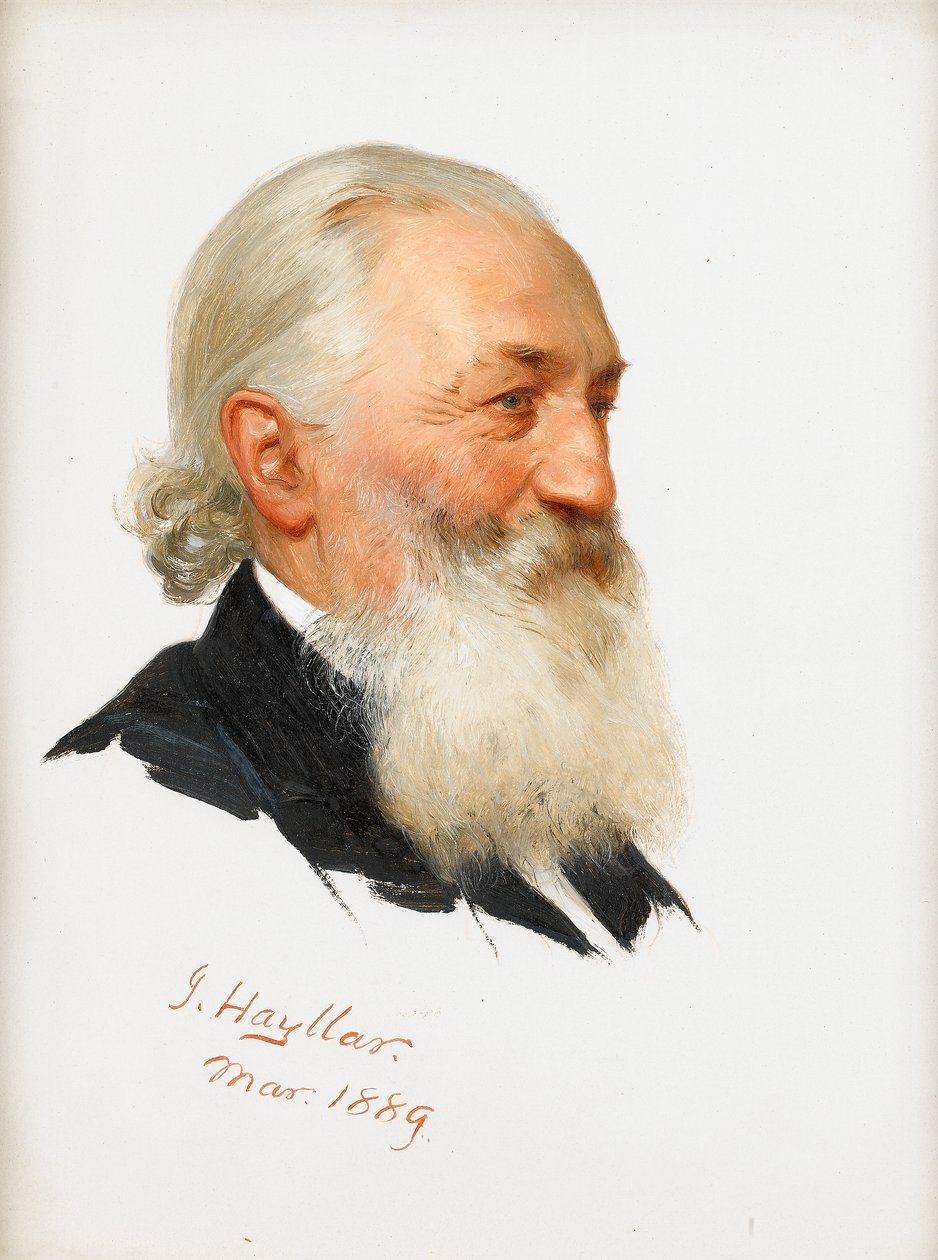 Estudo de um cavalheiro barbudo, 1889 de James Hayllar