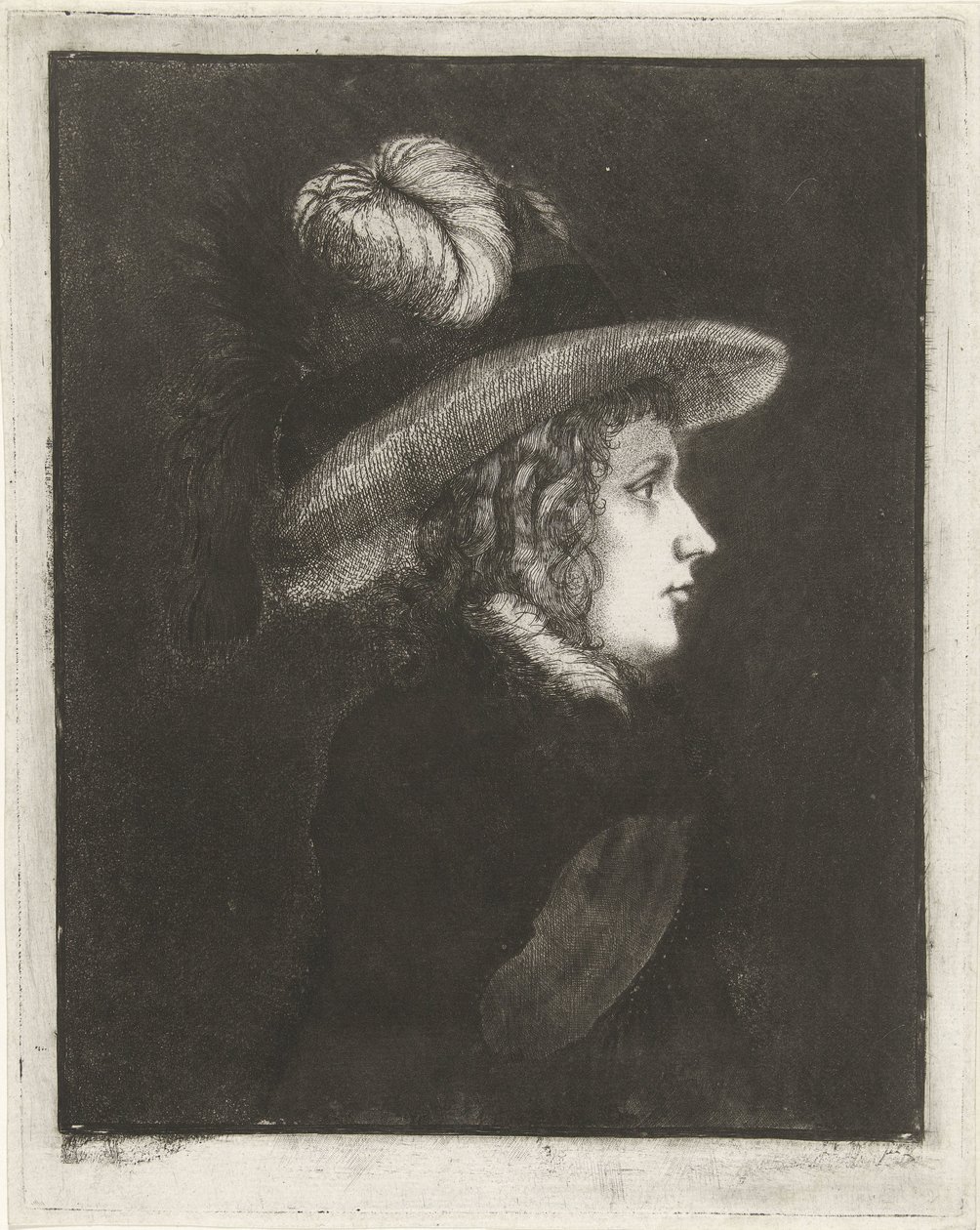 Retrato de uma mulher com um chapéu Madame Perigo de James Hazard