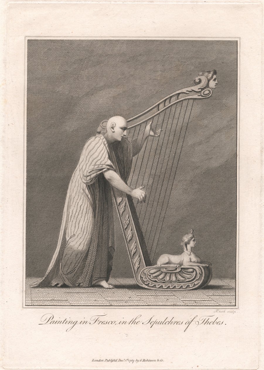 Pintura nos sepulcros de Tebas de James Heath