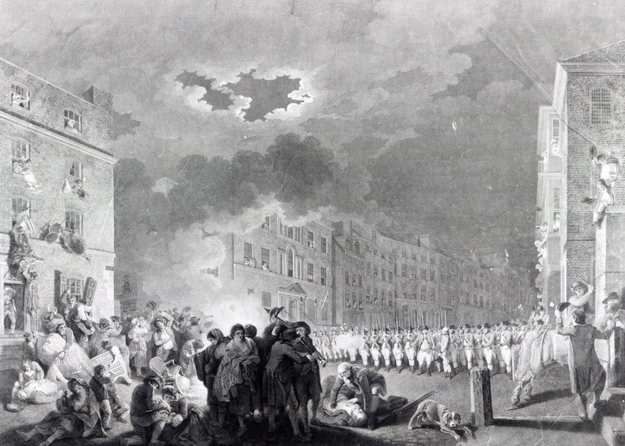 Motim na Broad Street, junho de 1780 de James Heath