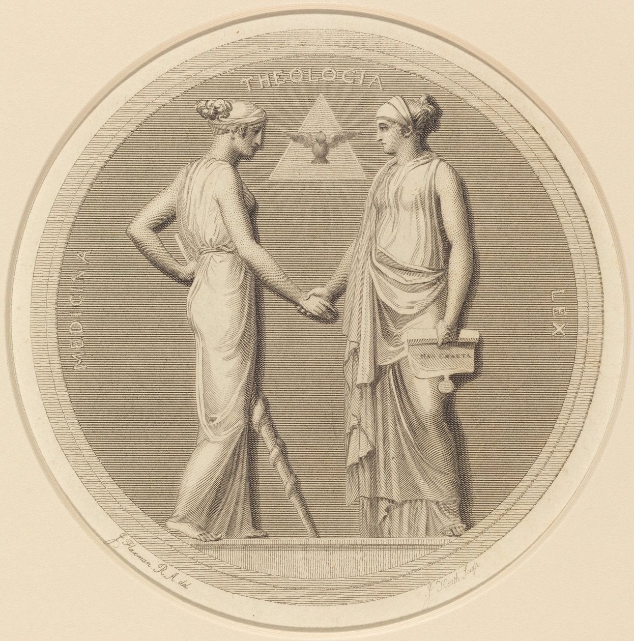 Medicina - Teologia - Lex de James Heath after John Flaxman