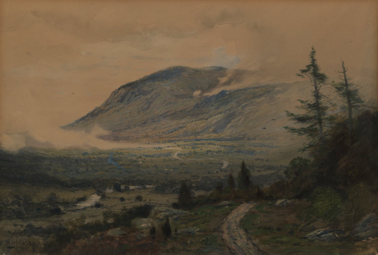 Mountain and Valley, 1893. de James Henry Moser