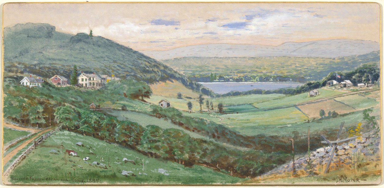 Fazenda Scoville, Cream Hill, Connecticut de James Henry Moser