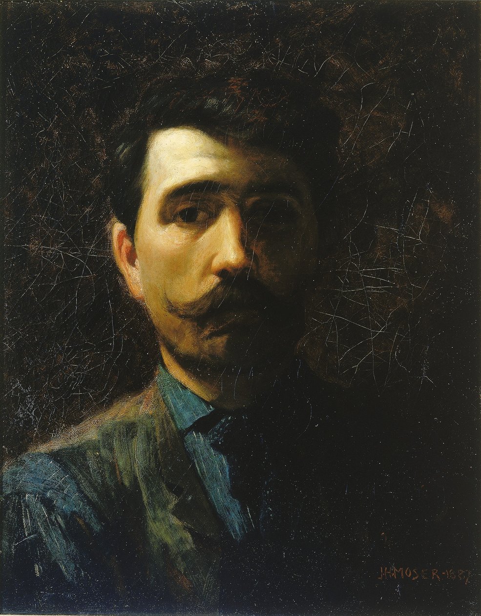 Autorretrato de James Henry Moser
